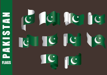 Pakistan Flag Vectors - vector gratuit #369765 