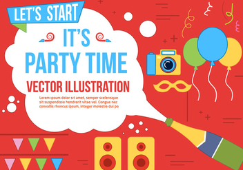 Free Party Time Vector - Kostenloses vector #370815