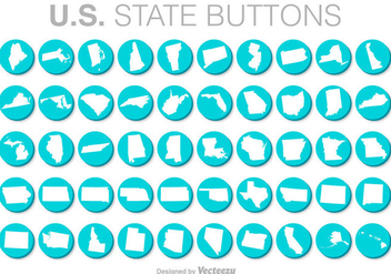 United States Vector Buttons - бесплатный vector #371395