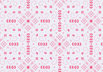 Decorative Floral Red Pattern - Kostenloses vector #372045