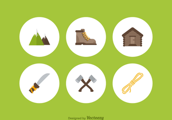Free Mountaineer Vector Icons - vector gratuit #372185 