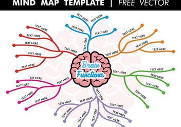 Mind Map Template Free Vector - Free vector #373145