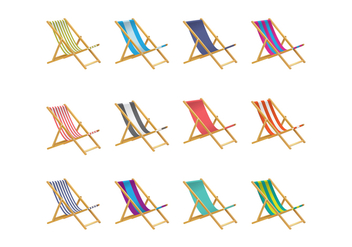 Free Deck Chair Vector - Free vector #373345