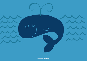 Whale Vector Character - vector #373425 gratis