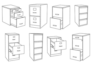 Free File Cabinet Vector - Free vector #373565