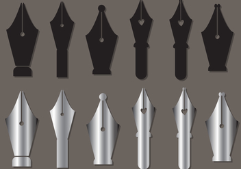 Pen Nib Vector Set - vector #373815 gratis