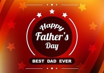Free Vector Red Colorful Father's Day Background - Kostenloses vector #374485