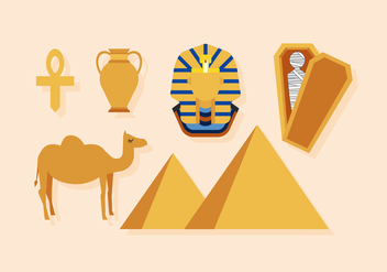Vector Egypt Icons - vector #376035 gratis