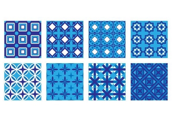 Free Portuguese Tile Pattern Vector - бесплатный vector #376105