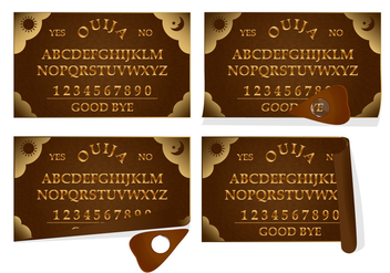 Ouija Leather Board - бесплатный vector #376835
