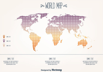 Free World Map Vector - vector gratuit #377545 