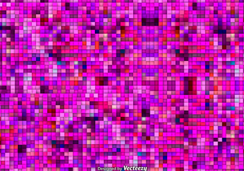Pink Mosaic Vector Background - Free vector #377735