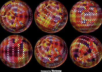 Abstract Pixelated Sphere. Vector illustration. - бесплатный vector #378565