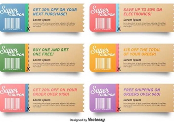 Vector Coupon Sale Collection - Free vector #378975