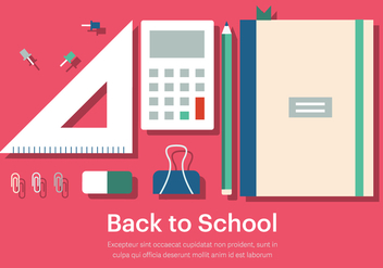 Free Back to School Vector Illustration - Free vector #379095