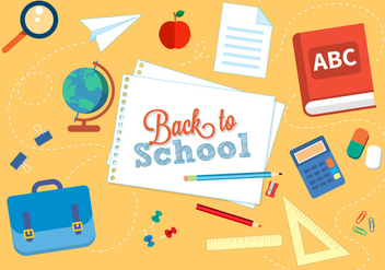 Free Back to School Vector Illustration - Free vector #379205