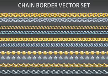 Chain border vector set - vector #379505 gratis