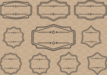 Vintage Label Cartouches - Free vector #380445