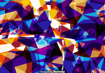 Vector Abstract Background With Colorful Polygons - vector gratuit #381315 