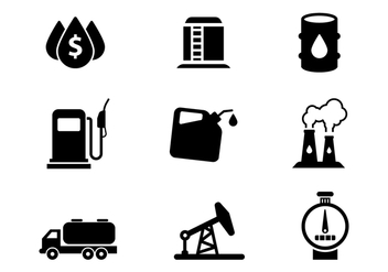 Free Oil Icons Set Vector - Free vector #381465