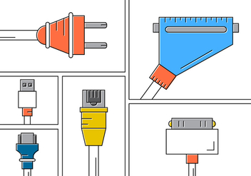 Connection Cables - Free vector #382015