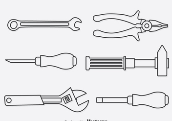 Repair Tools Outline Icons - Free vector #382135