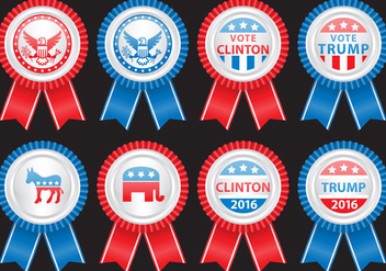 Election Badges - vector gratuit #382215 