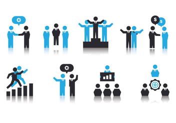 Free Working Together Icons - vector #382815 gratis