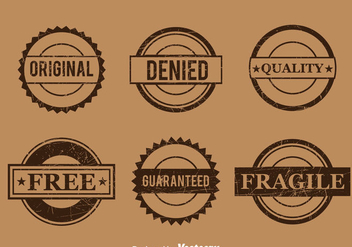 Commercial Brown Stamp Vector - Free vector #382825