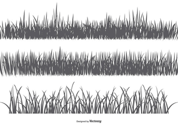 Vector Grass Silhouettes - vector #383265 gratis