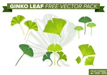 Ginko Leaf Free Vector Pack - vector #383535 gratis