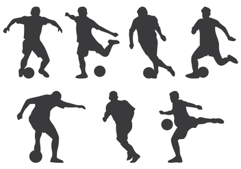 Futsal Player Silhouette - Free vector #383885