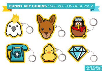 Funny Key Chains Free Vector Pack Vol. 2 - vector gratuit #384005 