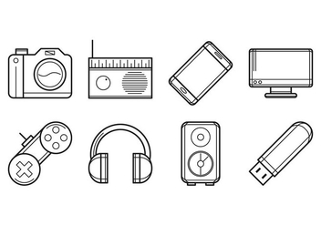 Free Electronic Devices Icon Vector - vector gratuit #385005 