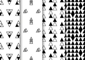 Free Black and White Geometric Pattern Vector - vector gratuit #385335 