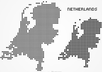 Free Netherlands Pixel Map Vector - бесплатный vector #385365