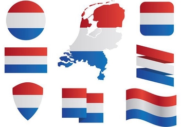 Free Netherlands Map Icons Vector - vector gratuit #385395 