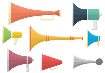 Free Vuvuzela Icons Vector - Free vector #385505