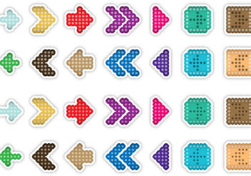Dotted Arrows - Free vector #385625