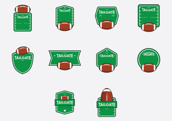 Tailgate Template Icon Set - Free vector #385715