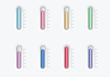 3D Thermometer Vectors - Free vector #386045
