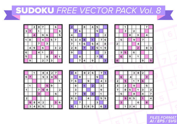 Sudoku Free Vector Pack Vol. 8 - vector gratuit #386255 