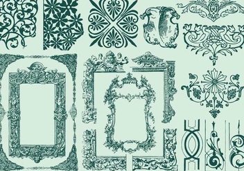 Ornamental Frames And Dividers - Free vector #387145