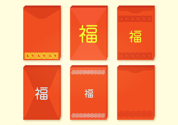 Red Packets Vector Collection - vector gratuit #387455 