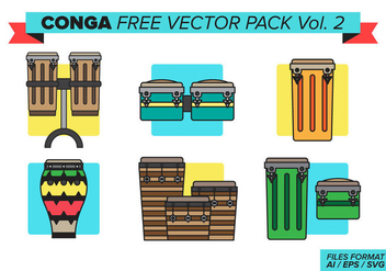 Conga Free Vector Pack Vol. 2 - vector #387575 gratis