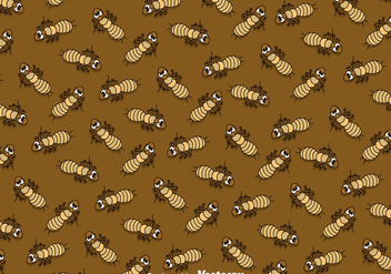 Termite Cartoon Pattern - бесплатный vector #387875