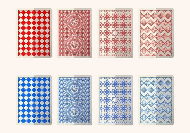 Red And Blue Card Back - Free vector #388045