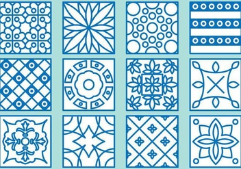 Azulejo Icons - бесплатный vector #388845