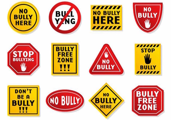 Free Bullying Sign Vector - vector gratuit #389085 