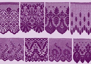 Lace Trim Silhouettes - Free vector #389865